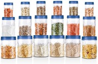 MILTON Plastic Utility Container  – 230 ml, 600 ml, 1180 ml(Pack of 18, Blue)