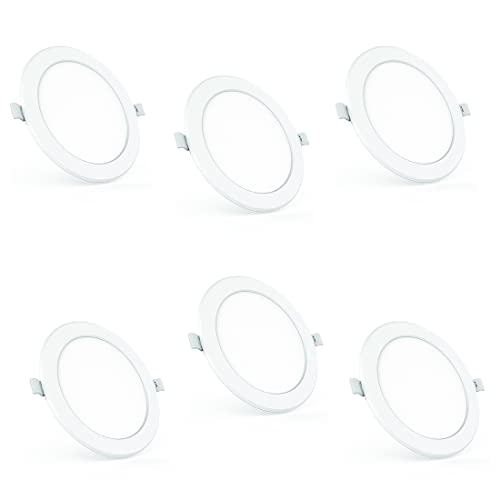 Polycab 15W LED Panel Light Scintillate Edge Slim Round Smart Offers Bright Lumination Long Lifespan No Harmful Radiation (Neutral White, 4000K, 6 PCS, Cut Out: 5.9 inches)