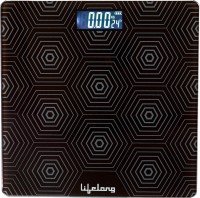 Lifelong Glass Weighing Scale Weighing Scale(Black)