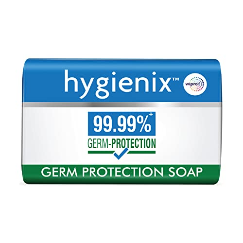 Hygienix Germ Protection Soap by Wipro, 125g(Buy 4 Get 1 Free)