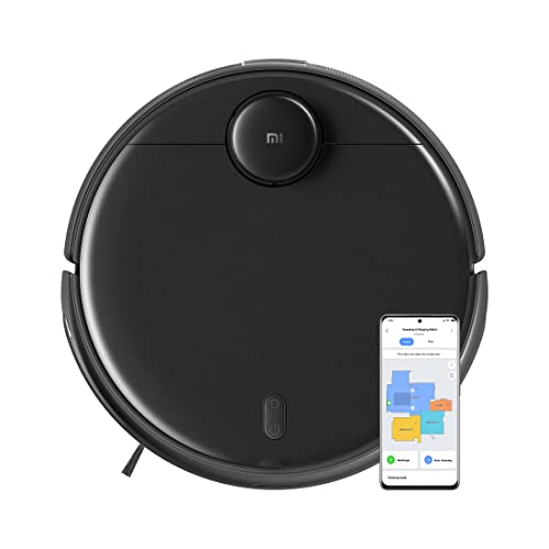 MI Xiaomi Robotic Vacuum-Mop 2Pro, Highest Runtime of 4.5 Hrs., 3000 Pa Strong Suction, 5200 Mah, Professional Mopping 2.0, Next Gen LDS Laser Navigation, Alexa/Google Assistant Enabled