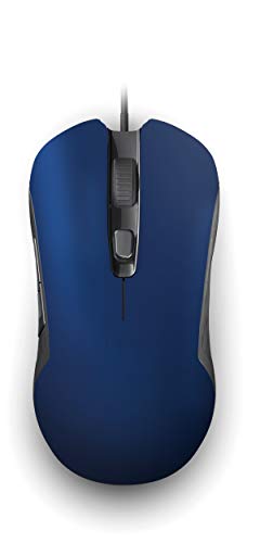 Gaming mouse Nacon GM-110, optical sensor 2400 dpi. 6 buttons. Cable 1.8 m. Compatible Windows XP/Vista/7/8/11. BLUE.
