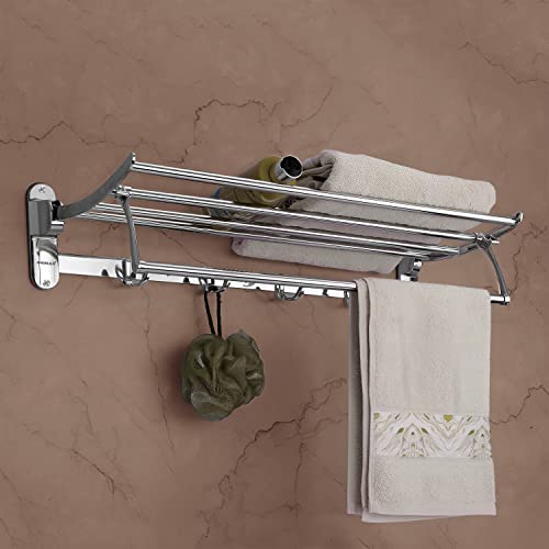Primax Classic Stainless Steel Folding Towel Rack – 24 Inches