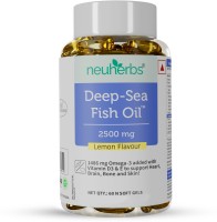 Neuherbs Deep Sea Omega 3 Fish Oil Triple Strength 2500 Mg for Brain, Heart, Eye & Bone(60 Capsules)