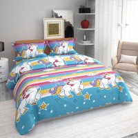 A11 M@LL 180 TC Cotton Double Floral Flat Bedsheet(Pack of 1, MULTICOLOR-09)