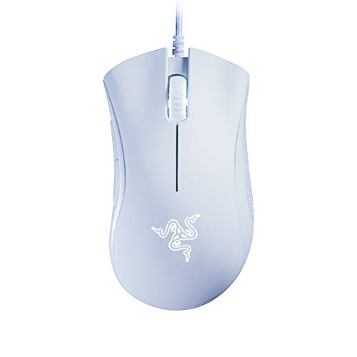 Razer DeathAdder Essential White Edition – 6400 DPI Ergonomic Wired Gaming Mouse – RZ01-03850200-R3M1