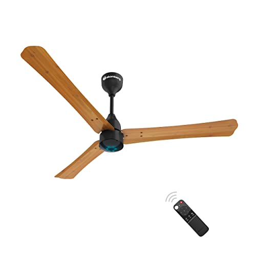 atomberg Renesa Smart+ 1200mm BLDC Motor 5 Star Rated Ceiling Fan with IoT and Remote | Smart and Energy Efficient Fan with LED Indicators | Saves Upto 65% Energy | 2+1 Year Warranty (Golden Oakwood)