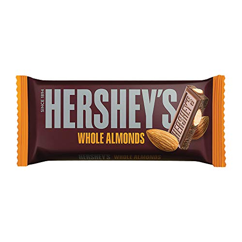 HERSHEY’S Whole Almonds Bar A Crunchy Chocolaty Treat 100G Pack Of 4