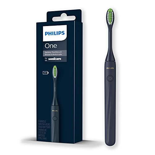 Philips One Electric Toothbrush by Sonicare I No 1 Dentist Recommended Sonic Toothbrush I 90 Days Battery Life I 13000 Micro Vibrating Bristles for Gentle Cleaning & Brighter Smile I Sleek & Lightweight – HY1100/54 – Blue