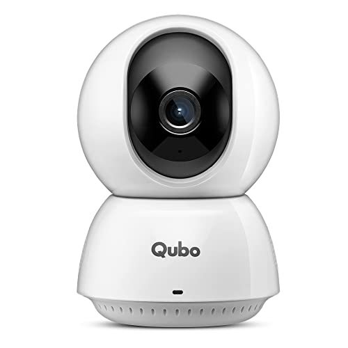 Qubo Smart Cam 360 Ultra WiFi CCTV Security Camera for Home from Hero Group | 2MP 1080p Full HD | Ethernet Option | 2-Way Talk |Mobile App | Night Vision | Cloud & SD Card Recording | Made in India