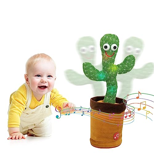 Toypoint Dancing Cactus Talking Toy, Musical Puppet, Wriggle & Singing Recording Toy Repeat What You Say,Voice Repeat Speaking Toy,Talking Toys for Kids, Girls, Boys