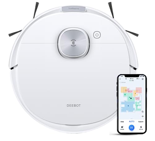ECOVACS DEEBOT N10 2-in-1 Robot Vacuum Cleaner, Latest 2023 Launch, 4300 Pa Powerful Suction, 5200 mAh Battery, Covers 4000+ Sq. Ft. in One Charge, Advanced dToF Technology with True Mapping 2.0