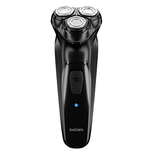 Xiaomi Enchen Blackstone Black Wet & Dry Electric Shaver With Smart Control Blocking Protection |Special Ultra-Thin Blade|Washable|Type-C Fast Charging For Men