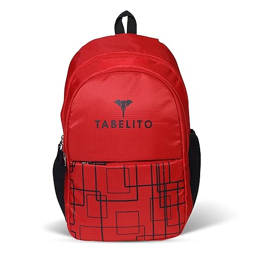 Tabelito® NEXA 3O L Water Resistant Laptop/College/Office/School/Travel/Business Bag, Unisex Backpack for Men Women Fits Up to 15.6 Inch Laptop Notebook (Red)