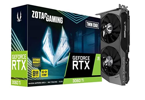 Zotac Gaming GEFORCE RTX 3060 Ti Twin Edge LHR GDDR6 8GB 256bit PCIe 4.0 Graphics Card with IceStorm 2.0 Cooling, 1665Mhz Boost Clock & 5 Years Warranty (3 Years Warranty + 2 Years Extended Warranty)