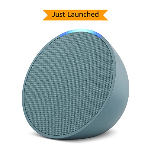 Introducing Echo Pop| Smart speaker with Alexa and Bluetooth| Loud sound, balanced bass, crisp vocals| Green