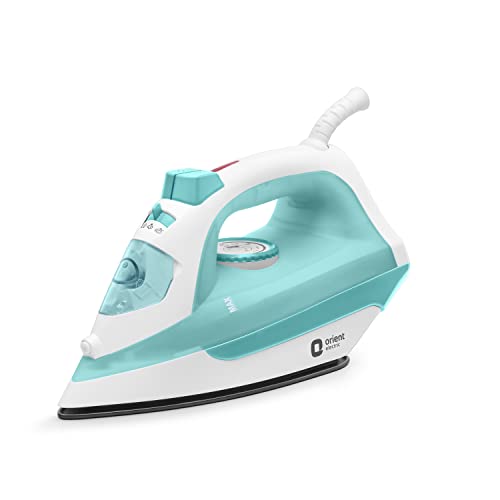Orient Electric FabriFeel 2000 Watt Steam Iron for clothes with Weilburger Coated Non Stick Soleplate | Silver Layered Thermostat for Better Heat Conductivity| Vertical & Horizontal Ironing | Steam Burst | 2 Years Warranty