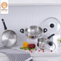 MasterChef Signature Induction Bottom Cookware Set(Stainless Steel, 3 – Piece)