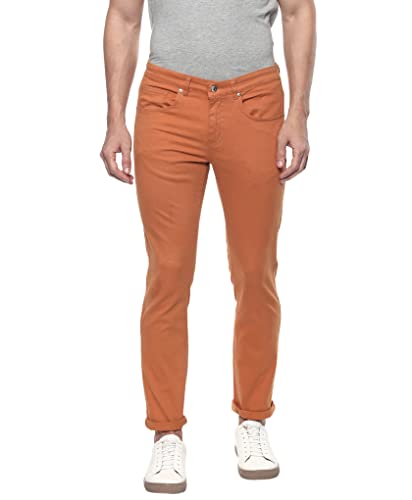 OOBANI Men’s Slim fit Trouser (OB1W21MAT447_Brown_28)