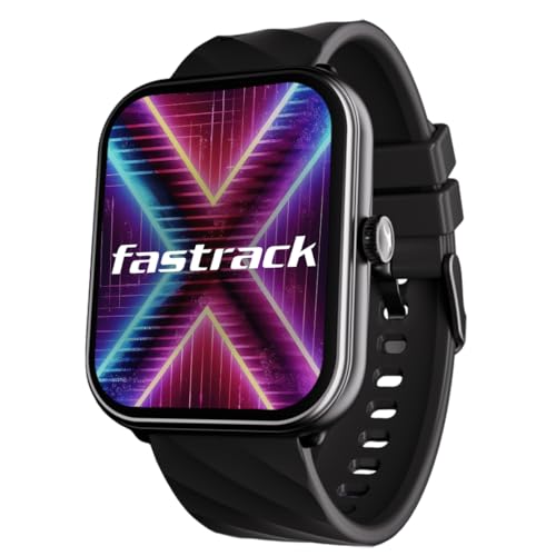 Fastrack Limitless X|Large 1.91″ HD UltraVU Display|SingleSync BT Calling|100+ Sports Modes|Calculator|AI Voice Assistant|Calendar|100+ Watchfaces|Stress Monitor|24×7 HRM|IP68