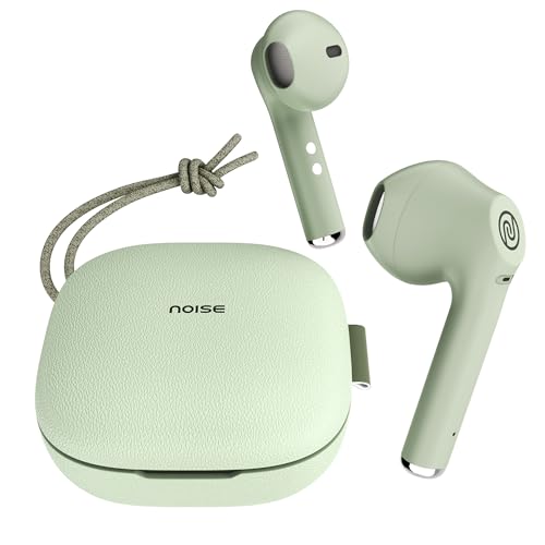 Noise Newly Launched Buds Explore Truly Wireless Earbuds with 50H of Playtime, Quad Mic with ENC, Instacharge(10 min=120 min), 12mm Driver, Low Latency(up to 50ms), BT v5.3 (Fern Green)