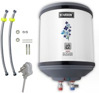 Stardom 10 L Storage Water Geyser (HOTMAT SERIES 2022 WITH INLET OUTLET PIPE AND ASSEMBLY KIT, White, Grey)