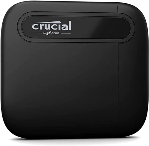 Crucial X6 2Tb Portable Ssd Up to 800Mb/S USB 3.2 External Solid State Drive, USB-C – Ct2000X6Ssd9