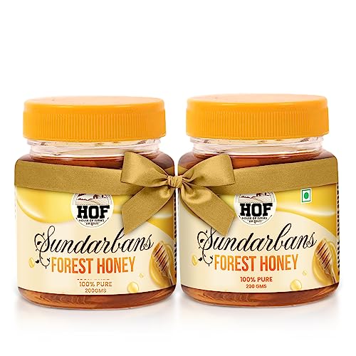 Bevzilla House Of Farms Sundarbans Wild Forest Honey-400gm (200 Gram X 2) |100% Pure Honey | No Sugar Adulteration, Natural Immunity Booster | Raw, Unprocessed | Naturally Rich In Antioxidants