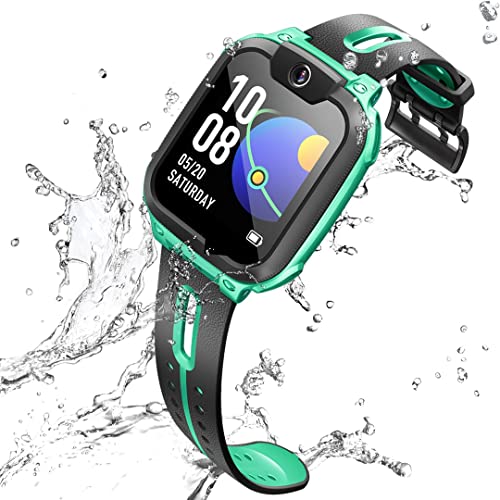 imoo Watch Phone Z1 Kids Smart Watch, 4G Kids Smartwatch Phone with Long-Lasting Video & Phone Call, Kids GPS Watch with Real-time Locating & IPX8 Water-Resistance (Dark Green)
