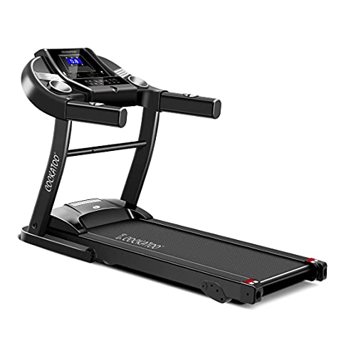 Cockatoo CTM-05 1.5 HP – 2HP Peak DC Motorized Treadmill for Home, with 3 Level Manual Incline, Max Speed 14 Km/Hr., Max User Weight 90 Kg(DIY, Do It Yourself Installation, Multicolour)