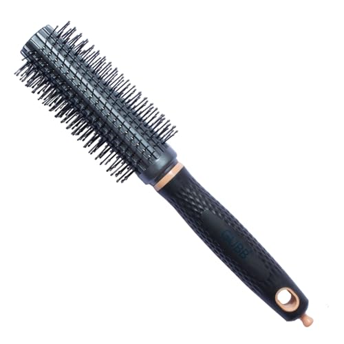 GUBB Elite Range Round Hair Brush For Blow Drying & Hair Styling: Perfect Tool for Efficient Blow Drying, Adding Curls, Waves & Volume | Premium Nylon Bristles to gently Shape & Style your Locks | Lightweight , Long Lasting Curles & Waves – For All Hair Types – For Women, Men, Wet And Dry Hair