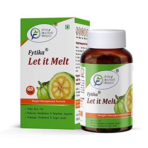 FYTIKA Let it Melt Weight Management Formula | Garcinia Cambogia, Green Coffee, Triphala |Formula for Men & Women (60 Tabs)