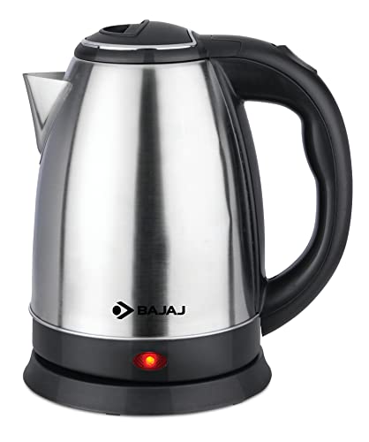 Bajaj KTX 1.8 Litre DLX Electric Kettle |1500W Kettle with Stainless Steel Body | Cordless Operation | Auto Shut-off Mechanism | 2-Yr Warranty by Bajaj | Black