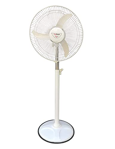 DIGISMART Mark-2 High Speed 2400 RPM Bullet Fan/Pedestal Fan with Adjustable Height with X-Flow Technology 1 Year Warranty IVORY