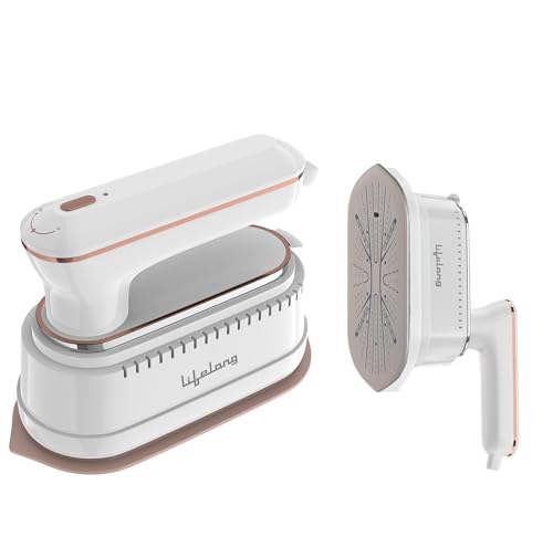 Lifelong 1250 Watt Mini Travel Steam Iron, Handheld | Portable Steam Iron | 90 ml Tank Capacity (LLGRMS901, White)
