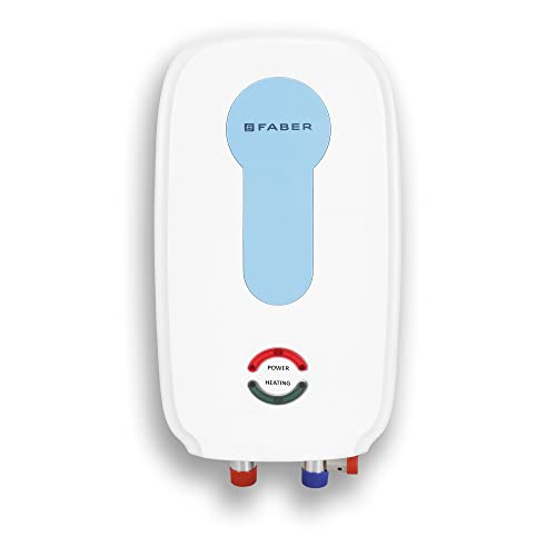 Faber Xpress 3L/3Kw Instant Water Heater | 3L Capacity, 8 Bar Working Pressure, ABS Body, Stainless Steel Storage Tank, Power & Heating Indicator, Thermal Cut-Off | Instant Heating | 3000W | (White)