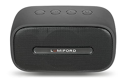 Lumiford BT13 Bluetooth Portable Speaker,24 Hours Playtime,Powerful Bass, Wireless,Studio Quality Sound,Waterproof, in-Built Mic with Voice Assistance-Black