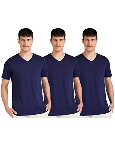 Amazon Brand – Symbol Men’s Solid Regular T-Shirt (SS20SYMTEE41-D_Navy,Navy,Navy_S)