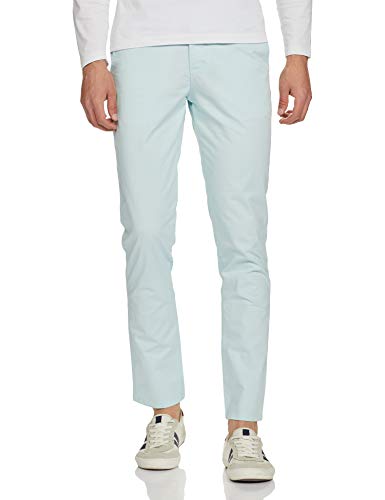 United Colors of Benetton Men’s Slim Casual Pants (4CTNS0012I903_Blue_30)