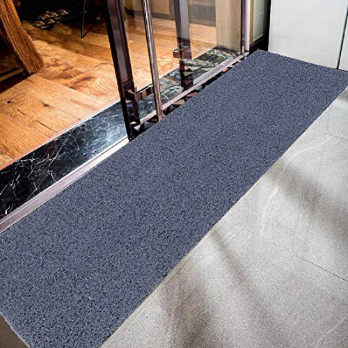 Kuber Industries Door Mat (Grey, Polyvinyl Chloride, 2×8 feet)