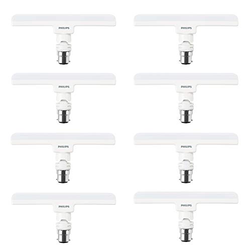 PHILIPS 10W LED Base B22 – Linear Lamp (Crystal White, Pack of 8)