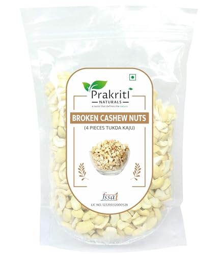 Prakriti Naturals Cashews Nuts Broken 4 Pieces – | Kaju Tukadi 1KG