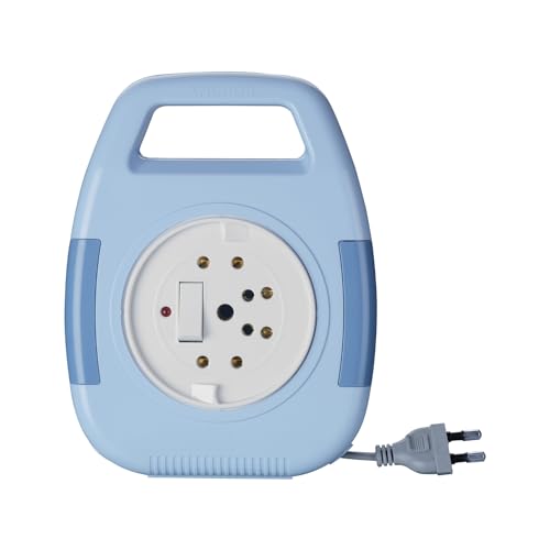 Anchor by Panasonic 6A Cherry Flexicord Socket 2 Pin 8 Mtr (5219B) (Blue)