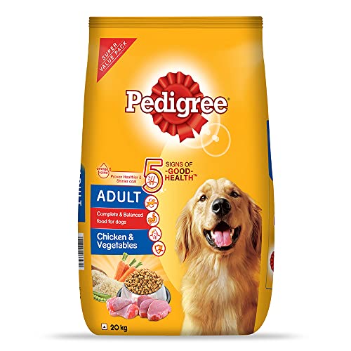 Pedigree Adult Dry Dog Food, Chicken & Vegetables, 20kg Pack