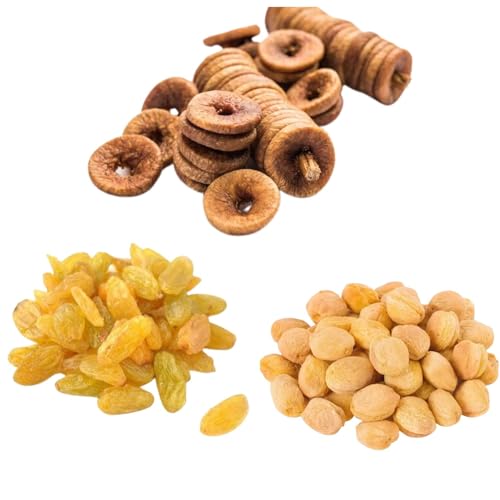 DD NUTS Premiun Quality Dry Fruits Combo – Figs (200g), Raisins (200g) & Apricots (75g) | Healthy Delicious Nuts and Raw Dry Fruits Combo Pack | 475gm