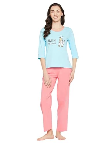 Clovia Women’s Cotton Knee Length Casual Nightgown (NS1489A02S_Yellow_S)