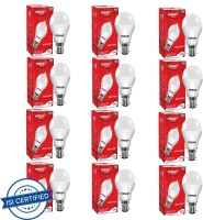 EVEREADY 10 W Standard B22 LED Bulb(White, Pack of 12)