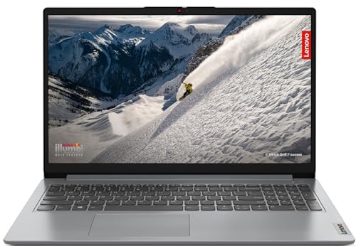 Lenovo IdeaPad 1 AMD Ryzen 5 7520U 15.6″ HD Thin and Light Laptop (8 GB/512GB SDD/Windows 11 Home/1Yr Warranty/Cloud Grey/1.58Kg), 82VG00ESIN