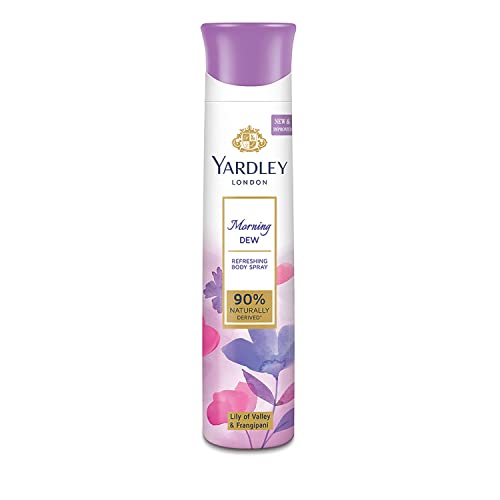 Yardley London Morning Dew Refreshing Deodorant Body Spray For Women, 150ml