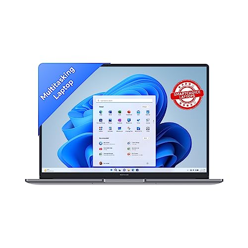 HONOR [SmartChoice] MagicBook X14 (2023), 12th Gen Intel Core i5-12450H (16GB/512GB NVMe SSD, 14-inch (35.56 cm) FHD IPS Anti-Glare T&L Laptop/Win 11/Backlit Keyboard/Fingerprint Login/1.43Kg), Gray